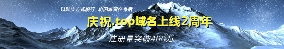 top域名上线2周年